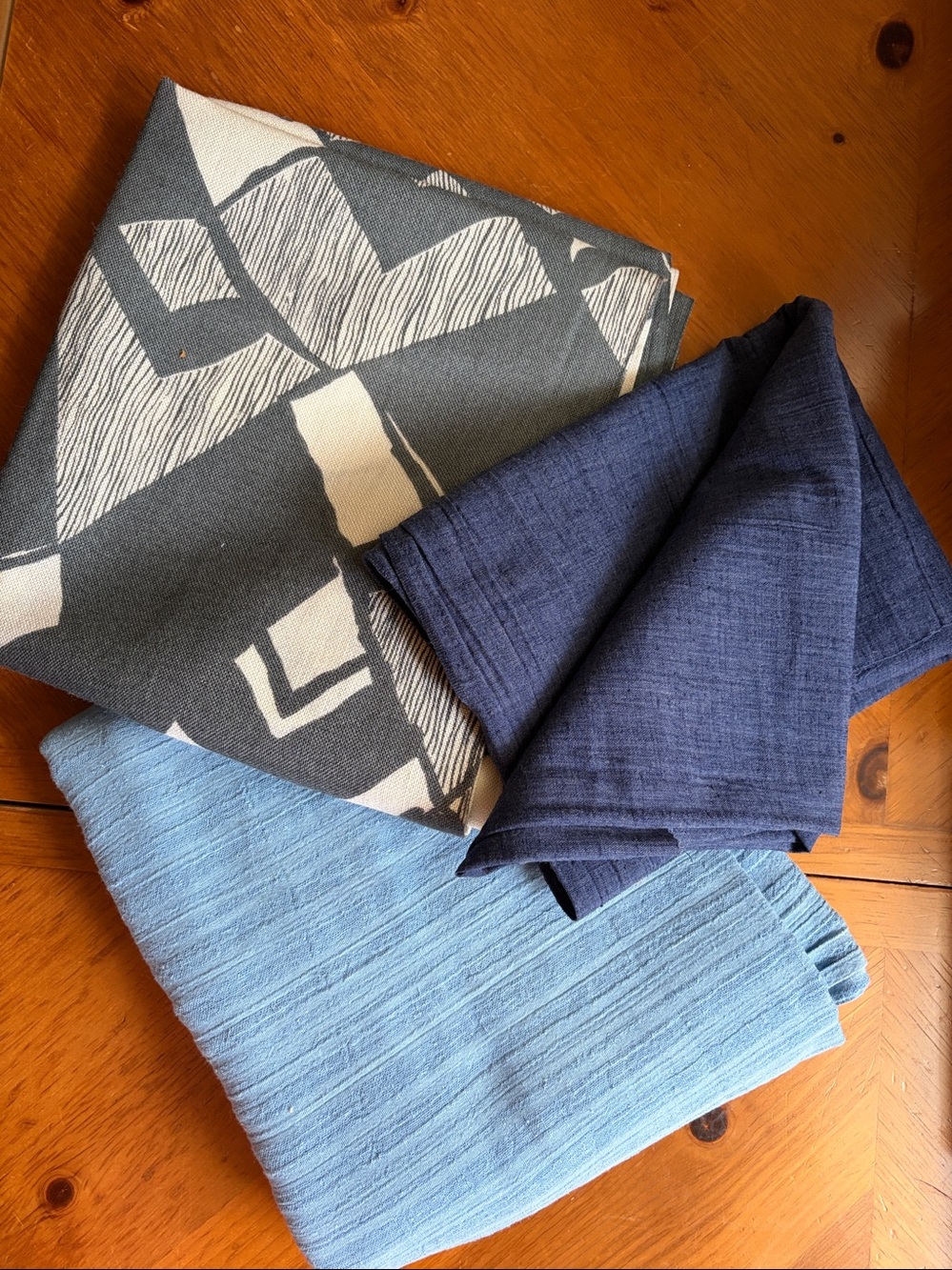 Fabric, 36”x70”+44”x76”+44”x47” Cotton&Linen Blend Fabric Set
